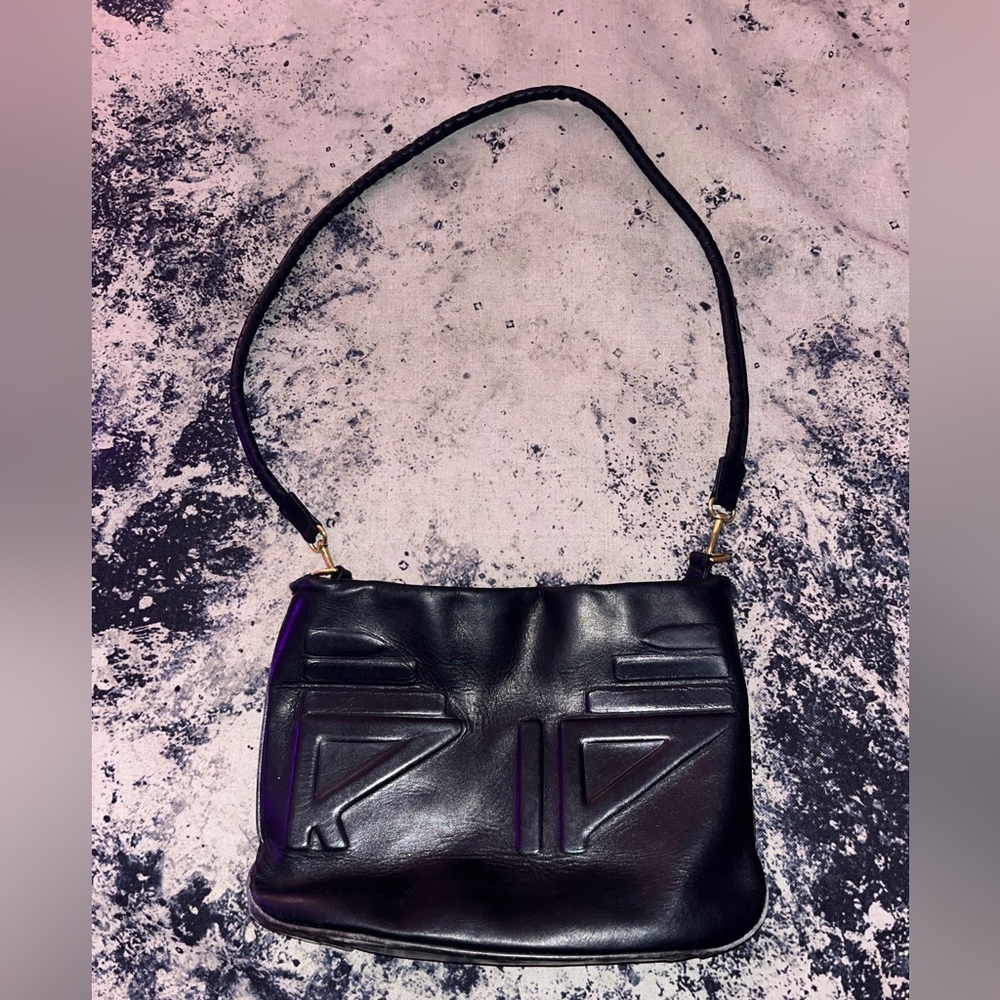 ALL HANDS MEDIUM LEATHER BLACK PURSE